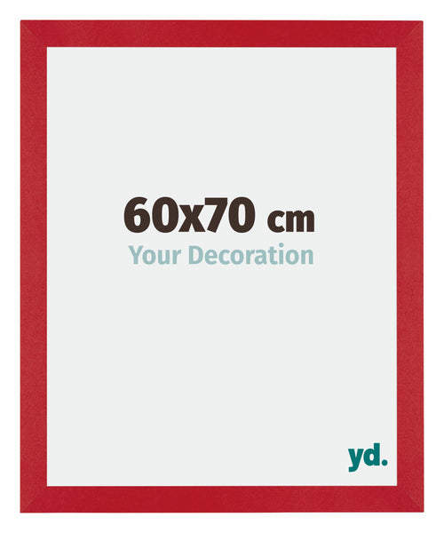 Mura MDF Cornice 60x70cm Rosso Davanti Dimensione | Yourdecoration.it