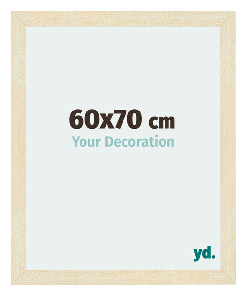 Mura MDF Cornice 60x70cm Sabbia Spazzato Davanti Dimensione | Yourdecoration.it