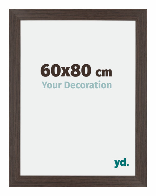 Mura MDF Cornice 60x80cm Quercia Scura Davanti Dimensione | Yourdecoration.it