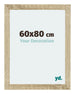 Mura MDF Cornice 60x80cm Rovere Davanti Dimensione | Yourdecoration.it