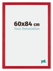 Mura MDF Cornice 60x84cm Rosso Davanti Dimensione | Yourdecoration.it