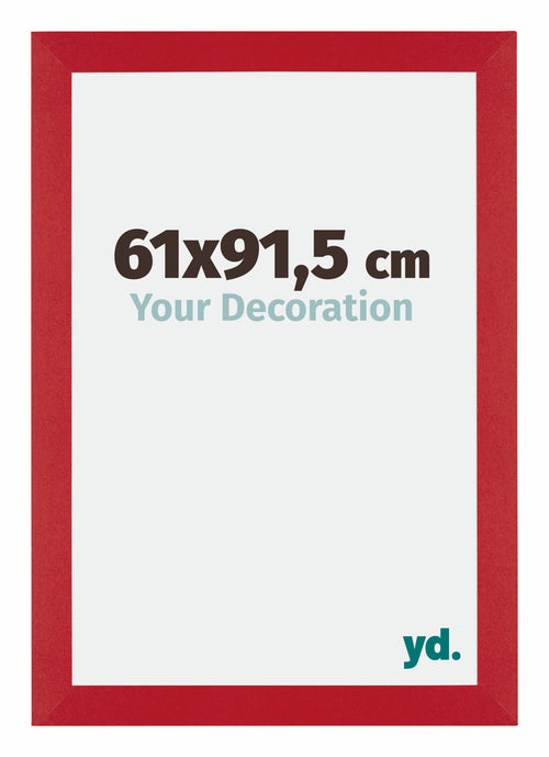 Mura MDF Cornice 61x91 5cm Rosso Davanti Dimensione | Yourdecoration.it