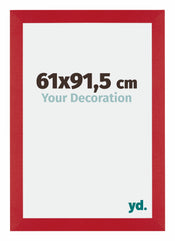 Mura MDF Cornice 61x91 5cm Rosso Davanti Dimensione | Yourdecoration.it