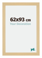 Mura MDF Cornice 62x93cm Acero Decorativo Davanti Dimensione | Yourdecoration.it