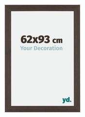 Mura MDF Cornice 62x93cm Quercia Scura Davanti Dimensione | Yourdecoration.it