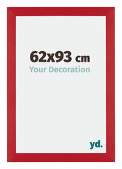 Mura MDF Cornice 62x93cm Rosso Davanti Dimensione | Yourdecoration.it