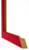 Mura MDF Cornice 62x93cm Rosso Dettaglio Intersezione | Yourdecoration.it