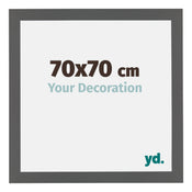 Mura MDF Cornice 70x70cm Antracite Dimensione | Yourdecoration.it