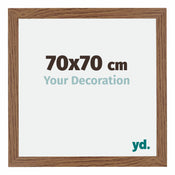 Mura MDF Cornice 70x70cm Rovere Rustico Davanti Dimensione | Yourdecoration.it