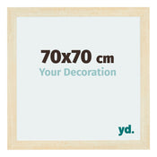 Mura MDF Cornice 70x70cm Sabbia Spazzato Davanti Dimensione | Yourdecoration.it