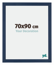 Mura MDF Cornice 70x90cm Blu Scuro Spazzato Davanti Dimensione | Yourdecoration.it