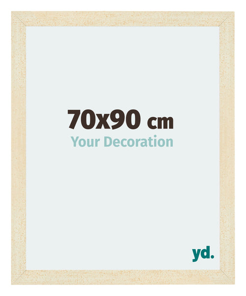 Mura MDF Cornice 70x90cm Sabbia Spazzato Davanti Dimensione | Yourdecoration.it