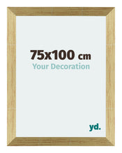 Mura MDF Cornice 75x100cm Oro Lucido Davanti Dimensione | Yourdecoration.it