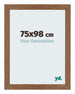 Mura MDF Cornice 75x98cm Rovere Rustico Davanti Dimensione | Yourdecoration.it