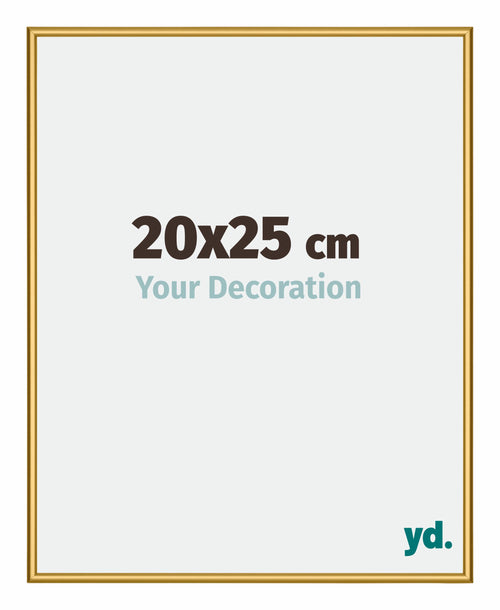 New York Alluminio Cornice 20x25cm Oro Lucido Davanti Dimensione | Yourdecoration.it