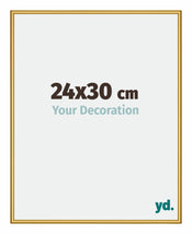 New York Alluminio Cornice 24x30cm Oro Lucido Davanti Dimensione | Yourdecoration.it