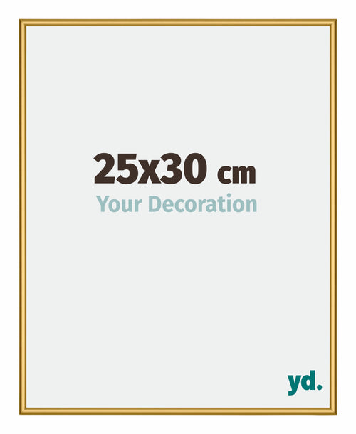 New York Alluminio Cornice 25x30cm Oro Lucido Davanti Dimensione | Yourdecoration.it