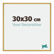 New York Alluminio Cornice 30x30cm Oro Lucido Davanti Dimensione | Yourdecoration.it