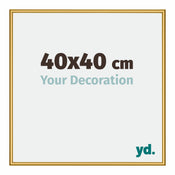 New York Alluminio Cornice 40x40cm Oro Lucido Davanti Dimensione | Yourdecoration.it