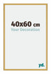 New York Alluminio Cornice 40x60cm Oro Lucido Davanti Dimensione | Yourdecoration.it