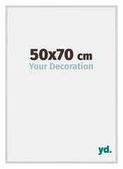 New York Alluminio Cornice 50x70cm Argento Opaco Davanti Dimensione | Yourdecoration.it