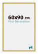 New York Alluminio Cornice 60x90cm Oro Lucido Davanti Dimensione | Yourdecoration.it