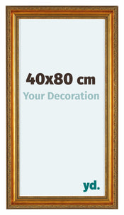 Oxford Legna Cornice 40x80cm Oro Antico Davanti Dimensione | Yourdecoration.it