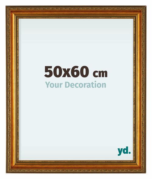 Oxford Legna Cornice 50x60cm Oro Antico Davanti Dimensione | Yourdecoration.it