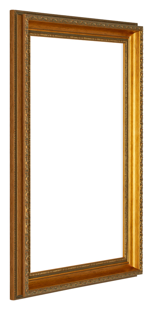 Oxford Legna Cornice 60x90cm Oro Antico Davanti Obliquo | Yourdecoration.it