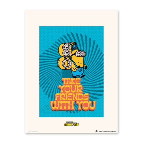 Poster Minions Take Your Friends With You 30x40cm