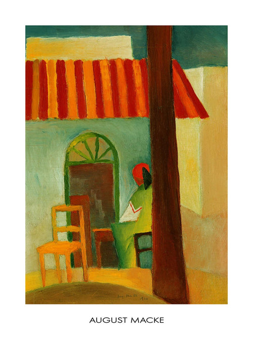 PGM AM 303 August Macke Caffe Turco Stampa Artistica 60x80cm | Yourdecoration.it