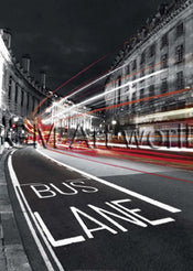 PGM BJA 07 Jean Jacques Bernier Bus Lane Stampa Artistica 50x70cm | Yourdecoration.it