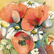 PGM MPT 06 Marta Peuckert Mohn und Margeriten Stampa Artistica 21x21cm | Yourdecoration.it