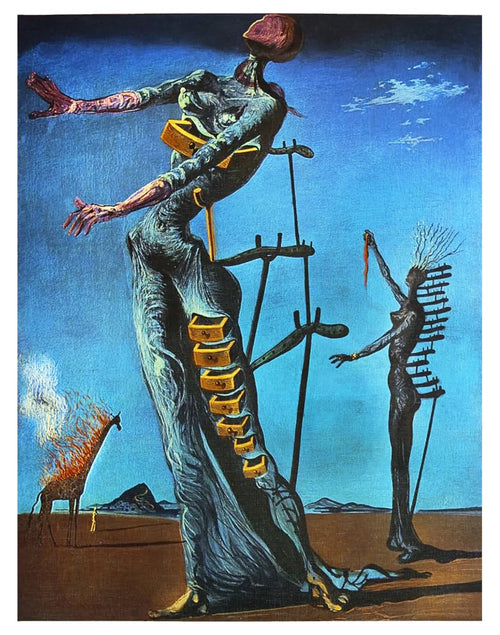 PGM SD 878 Salvador Dali La girafe en feu Stampa Artistica 60x80cm | Yourdecoration.it