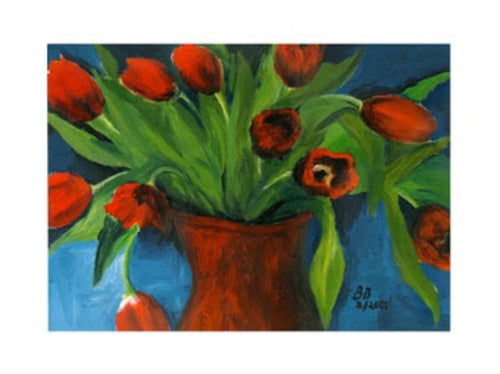 PGM UP 32036 Birgit Brandt Tulpen in Rot Stampa Artistica 40x30cm | Yourdecoration.it