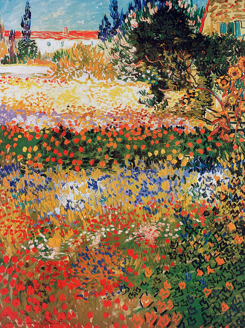 PGM VV 087 Vincent Van Gogh Giardino fiorito Stampa Artistica 60x80cm | Yourdecoration.it