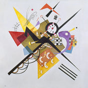 PGM WK 65 Wassily Kandinsky Auf Weiss 2 Stampa Artistica 70x70cm | Yourdecoration.it