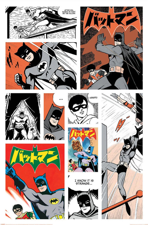 Poster Batman Bat Manga 61x91 5cm PP2401754 | Yourdecoration.it