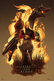 Poster House Of The Dragon Fire And Blood 61x91 5cm Grupo Erik GPE5855 | Yourdecoration.it