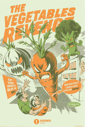 Poster Illustrata The Vegetables Revenge 61x91 5cm Pyramid PP35304 | Yourdecoration.it