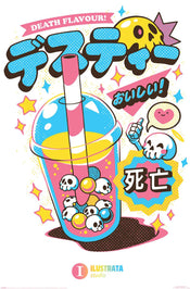 Poster Ilustrata Death Bubble Tea 61x91 5cm PP2401895 | Yourdecoration.it