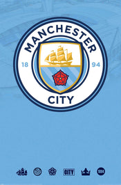 Poster Manchester City Club Crest 61x91 5cm PP35440 | Yourdecoration.it