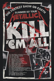 Poster Metallica Kill Em All 83 Tour 61x91 5cm Abystyle GBYDCO434 | Yourdecoration.it
