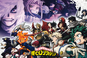 Poster My Hero Academia Heroes Vs Vilains 91 5x61cm Abystyle GBYDCO616 | Yourdecoration.it