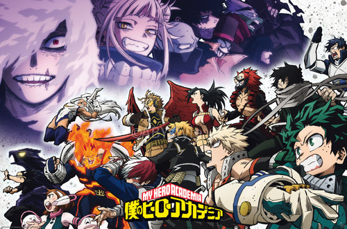 Poster My Hero Academia Heroes Vs Vilains 91 5x61cm Abystyle GBYDCO616 | Yourdecoration.it