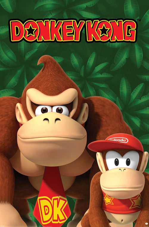 Poster Nintendo Donkey Kong And Diddy Kong 61x91 5cm PP2402574 | Yourdecoration.it