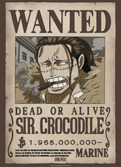 Poster One Piece Wanted Crocodile Wano 38x52cm Abystyle GBYDCO640 | Yourdecoration.it