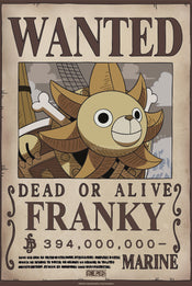 Poster One Piece Wanted Franky Wano 38x52cm Abystyle GBYDCO645 | Yourdecoration.it