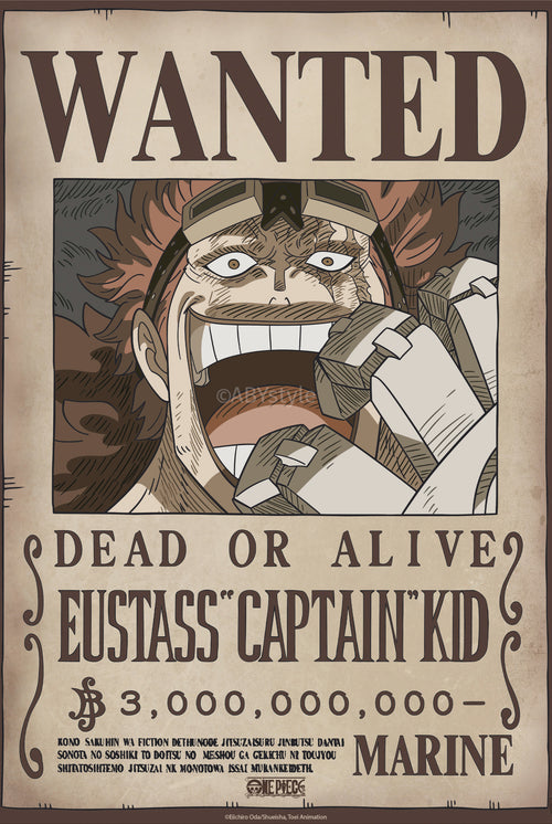 Poster One Piece Wanted Kid Wano 38x52cm GBYDCO638 | Yourdecoration.it