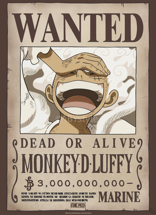 Poster One Piece Wanted Luffy Wano 38x52cm GBYDCO622 | Yourdecoration.it